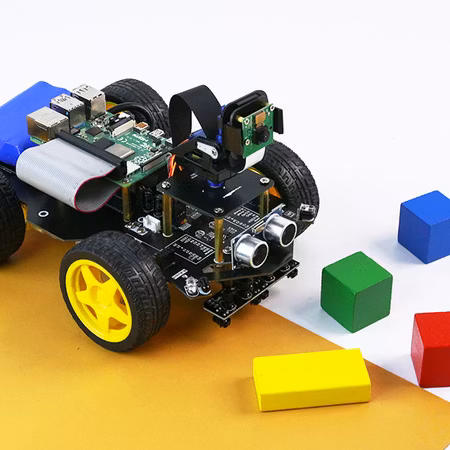 Raspbot AI Vision Robot Car with FPV camera for RPi5