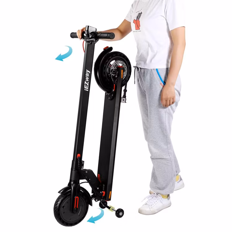 iEZway EZ3 300W Electric Scooter with two Auxiliary wheel
