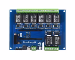 Industrial 8-Channel Relay Module for Raspberry Pi Pico, Multi Protection