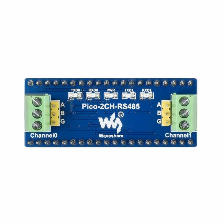 2-Channel RS485 Module for Raspberry Pi Pico, SP3485 Transceiver, UART To RS485