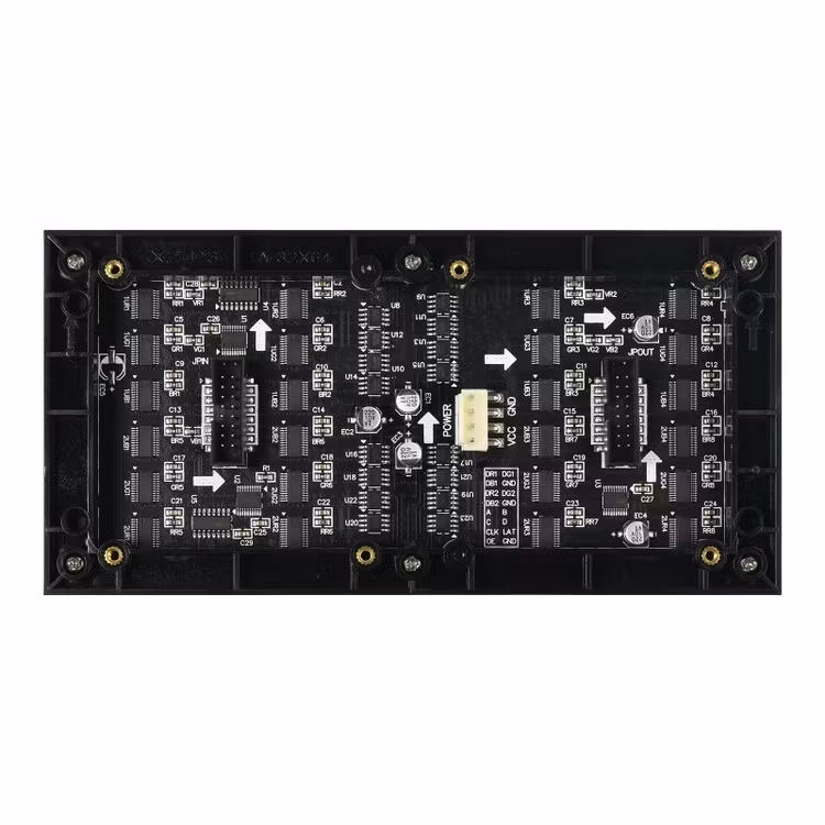 RGB Full-Color LED Matrix Panel, 64×32 Pixels, Adjustable Brightness