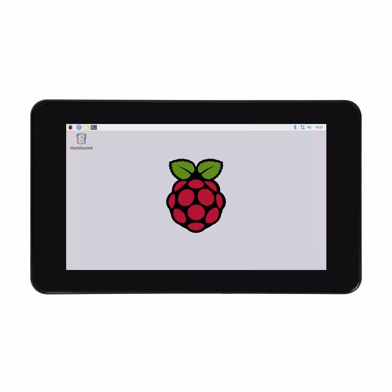 7inch Capacitive Touch IPS Display for Raspberry Pi, with Protection Case, 1024×600, DSI Interface