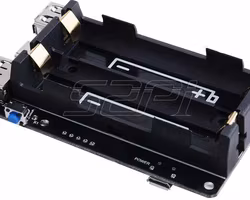 52Pi 18650 UPS With RTC & Coulometer Pro Power Supply Device Extended Two USB Port for Raspberry Pi 4 B / 3B+/ 3B