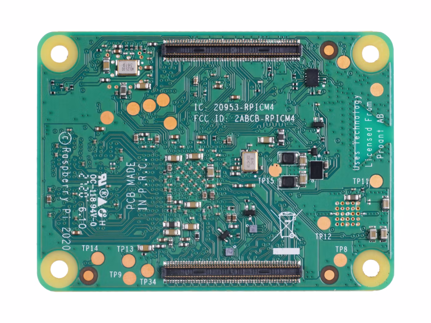 Raspberry Pi Compute Module 4 - 8GB 2GB RAM, 32GB eMMC, 2.4/5.0GHz Wi-Fi & Bluetooth 5.0