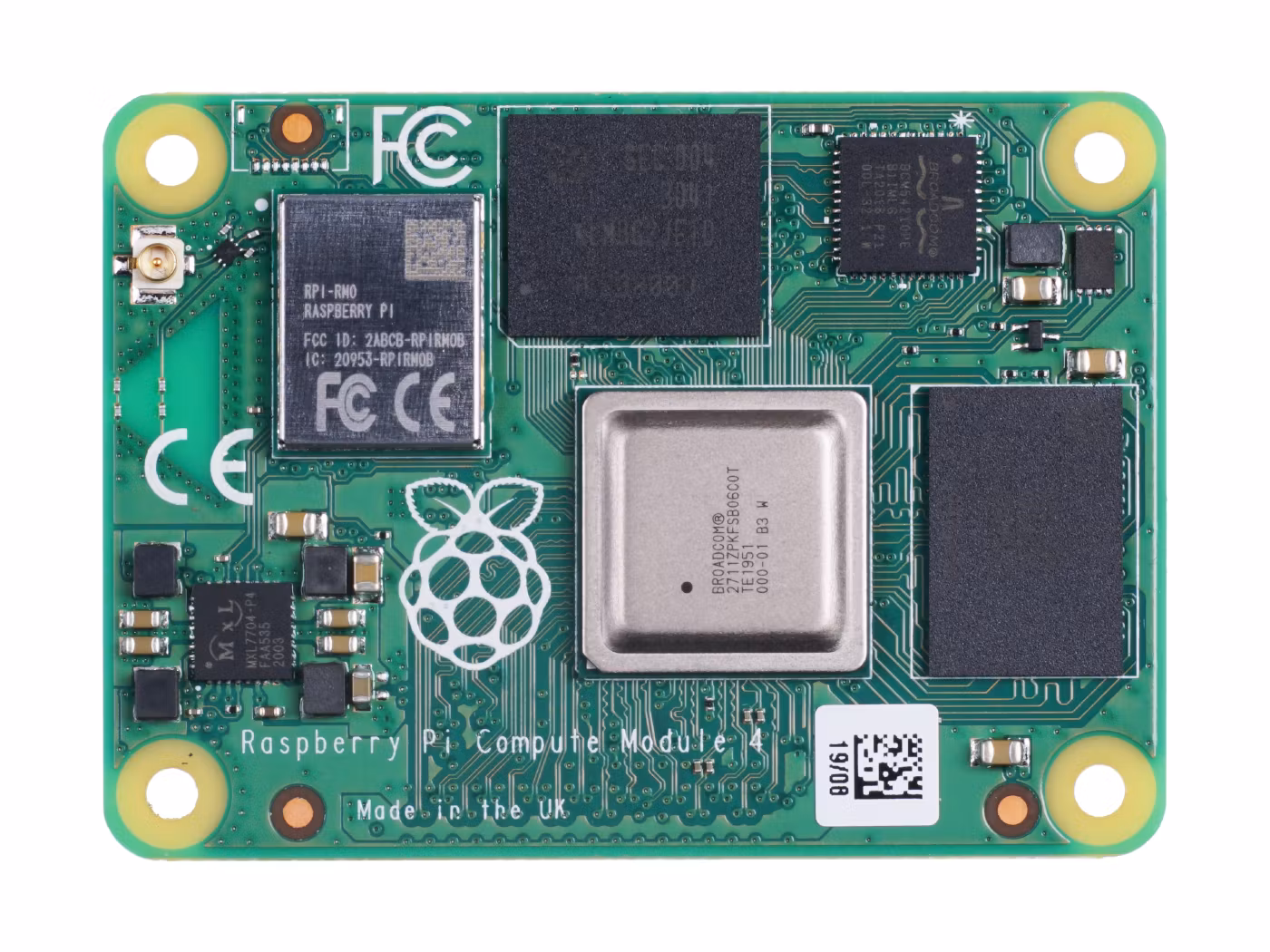 Raspberry Pi Compute Module 4 - 8GB 2GB RAM, 32GB eMMC, 2.4/5.0GHz Wi-Fi & Bluetooth 5.0