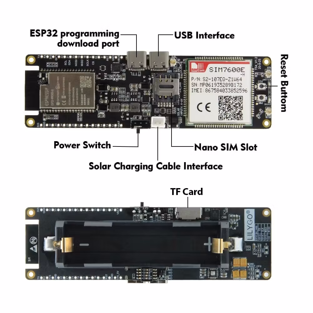 LILYGO® TTGO T-SIM7000G SIM Development Board ESP32 WiFi Bluetooth GPS
