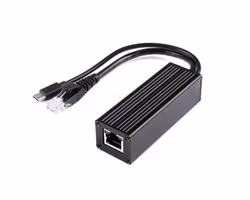 Industrial Gigabit PoE Splitter, Metal Case protection, 5V 2.5A Type-C Out
