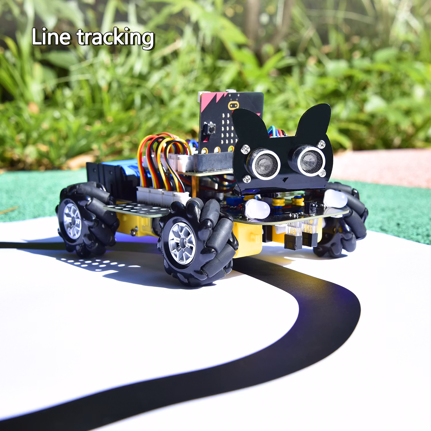 Keyestudio Micro:Bit V2 4WD Mecanum Wheel Robot Car Kit For Microbit STEM Toys Makecode & Python Programming