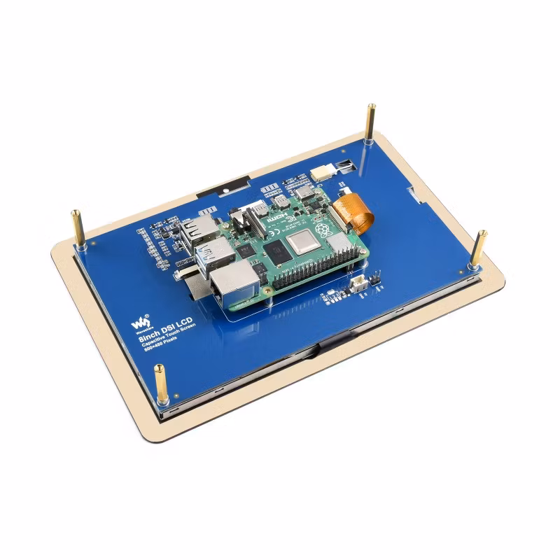 8inch Capacitive Touch Display for Raspberry Pi, DSI Interface, 800×480