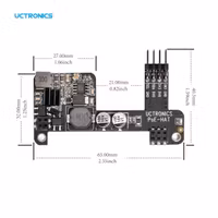 UCTRONICS PoE HAT for Raspberry Pi 4B, IEEE 802.3af-Compliant, 5V 2.5A Mini POE