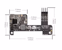 UCTRONICS PoE HAT for Raspberry Pi 4B, IEEE 802.3af-Compliant, 5V 2.5A Mini POE