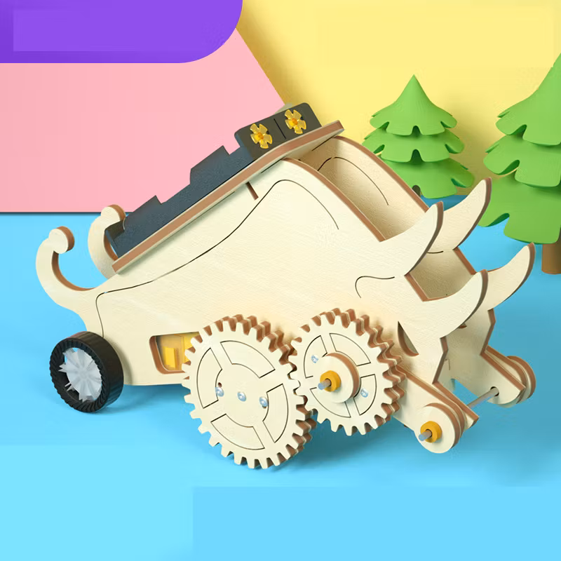 Educational Robot Kit DIY 3D Wooden Puzzle