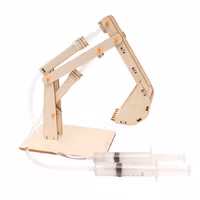 Hydraulic Wooden Excavator Educational Toys