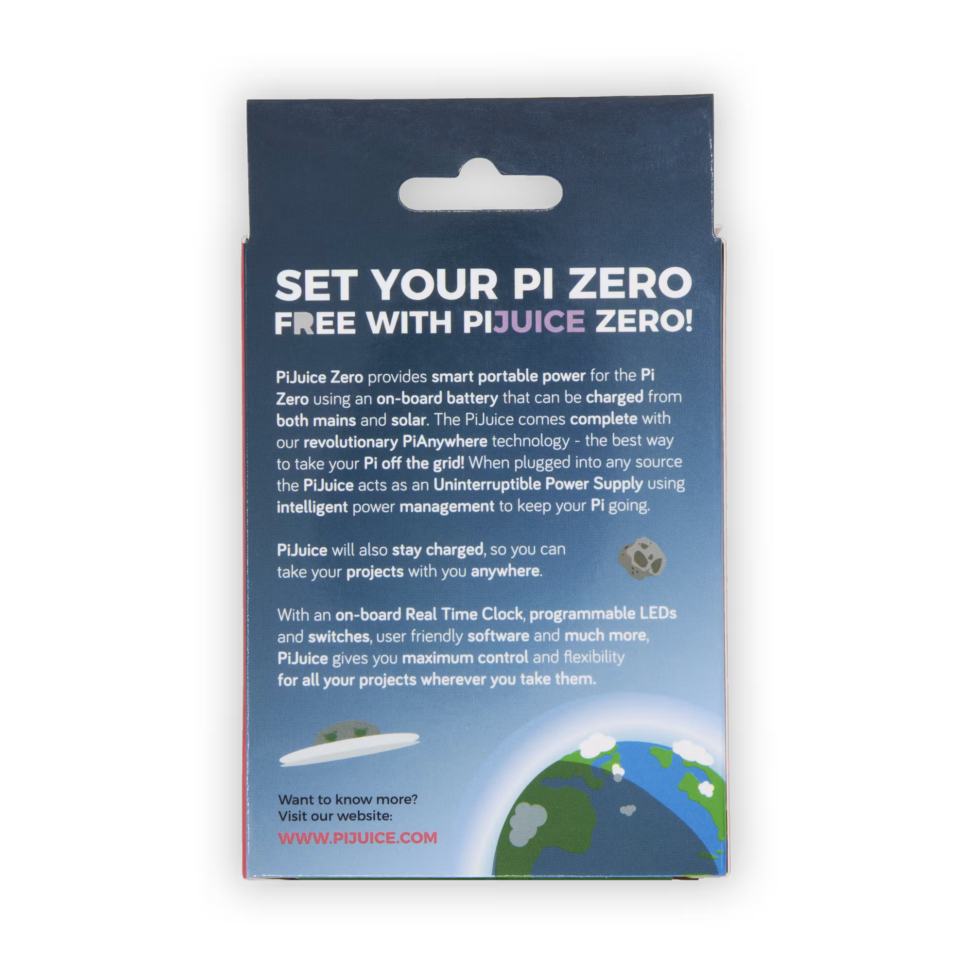 PiJuice Zero UPS pHAT for Raspberry Pi Zero