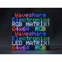 RGB Full-Color LED Matrix Panel, 3mm Pitch, 64×64 Pixels, Adjustable Brightness