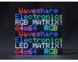 RGB Full-Color LED Matrix Panel, 3mm Pitch, 64×64 Pixels, Adjustable Brightness