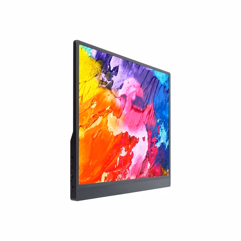 15.6inch Monitor with Stand, Thin and Light Design, IPS screen, 1920 × 1080 Full HD, 100%sRGB High Color Gamut