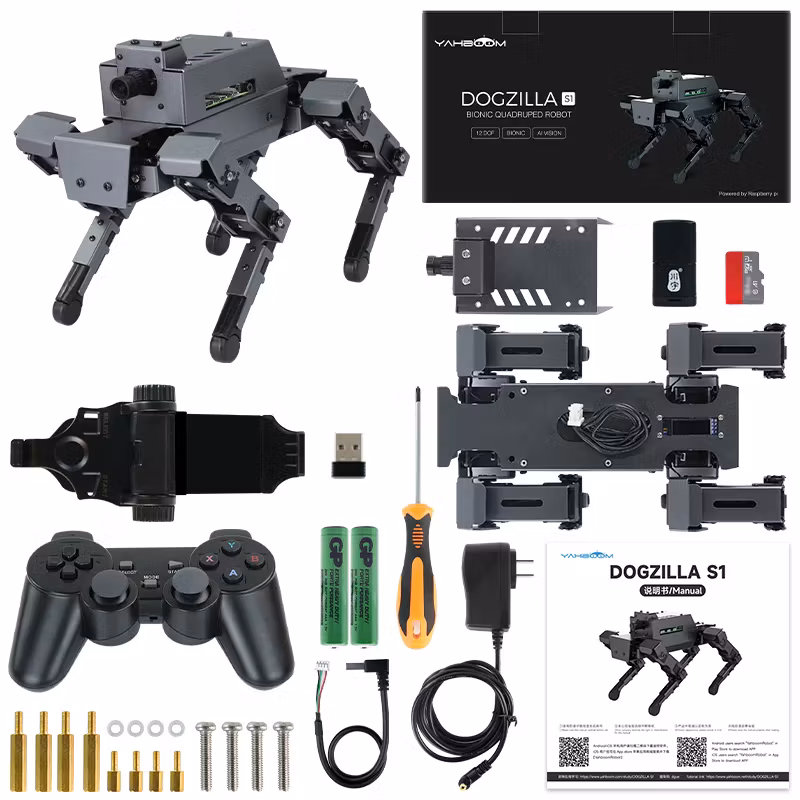Yahboom 12DOF DOGZILLA S1 Quadruped Bionic Robot Dog for Raspberry Pi 4B