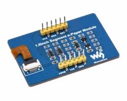 1.9inch Segment E-Paper Module Ideal for Temperature and humidity meter