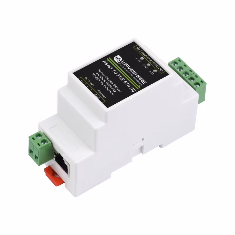 Industrial serial server RS485 to RJ45 Ethernet with POE