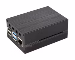 Stripe Aluminum Cooling Case for Raspberry Pi 4, Built-In Active Radiator with Fins