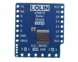 AT8870 Motor Shield v1.0.0 6.5-38V For LOLIN (WEMOS) D1 mini I2C Dual Motor