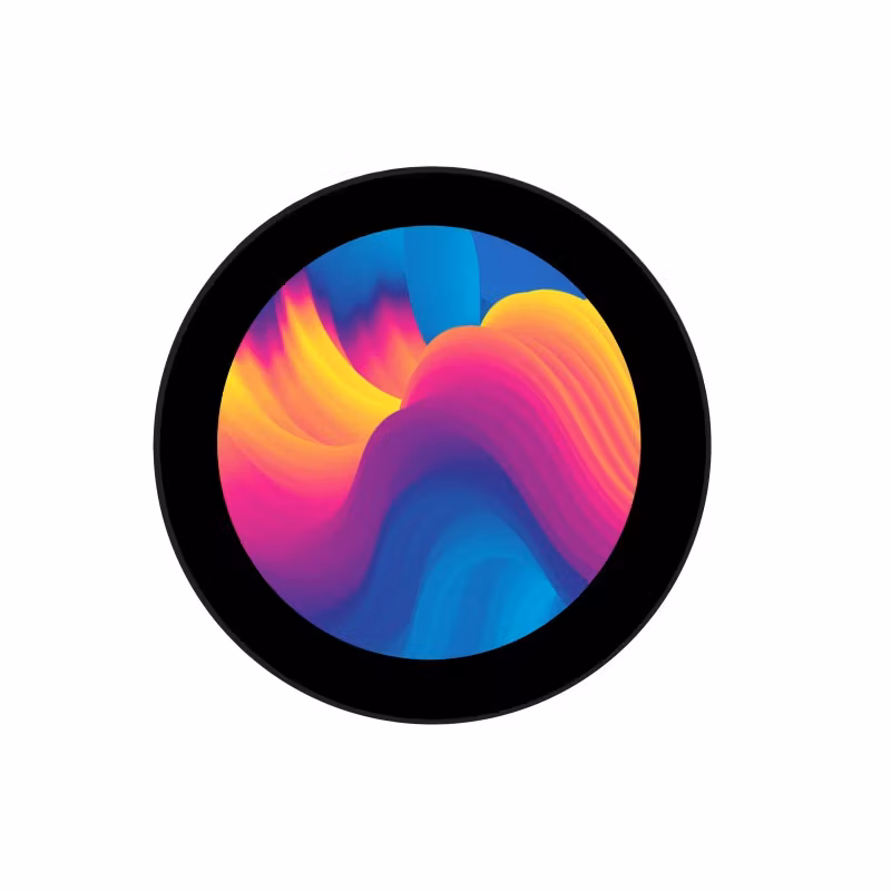 3.4inch DSI Round Touch Display, 800 × 800, IPS, 10-Point Touch