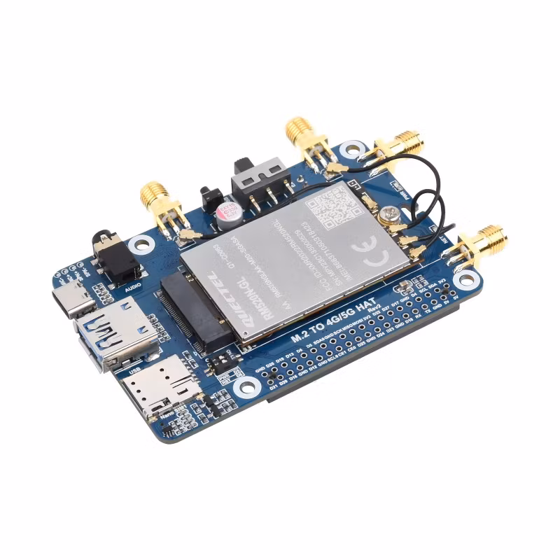 RM520N-GL 5G HAT for Raspberry Pi with Case
