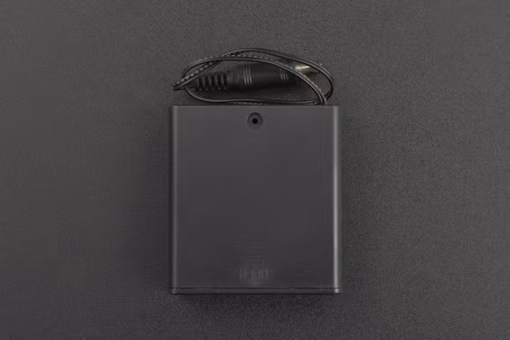 4×AA Battery Holder (with Power Switch, DC2.1 Jack, and Cover)
