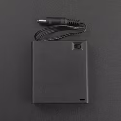 4×AA Battery Holder (with Power Switch, DC2.1 Jack, and Cover)
