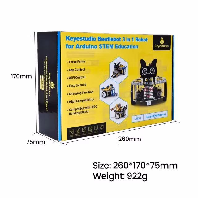 Keyestudio Beetlebot 3 in 1 Robot for Arduino
