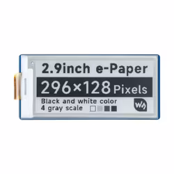 2.9inch E-Paper E-Ink Display Module for Raspberry Pi Pico, 296×128, Black / White, SPI