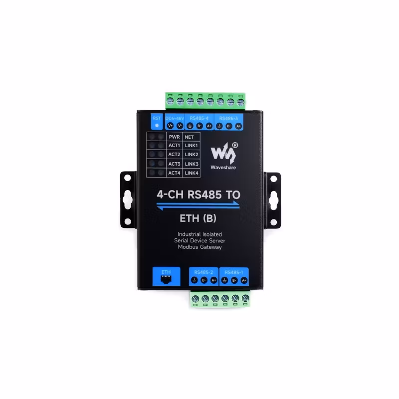4-Ch RS485 to RJ45 Ethernet Serial Server