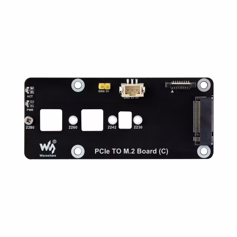 PCIe To M.2 Adapter Board (C) for Raspberry Pi 5