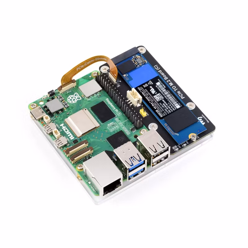 PCIe To M.2 Adapter Board (C) for Raspberry Pi 5