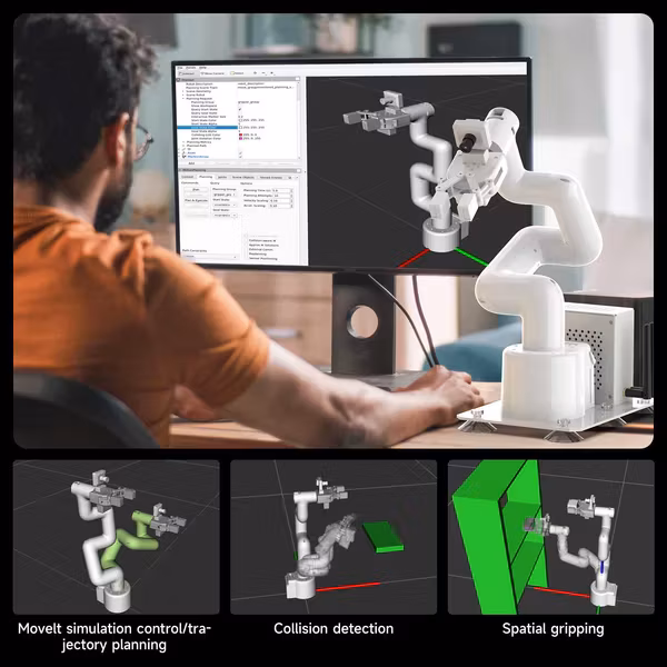 JetCobot 7-axis visual collaborative robotic arm for Jetson NANO 4GB or With Jetson Orin NX 16GB