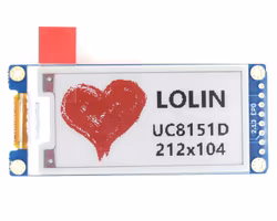 Tri-Color ePaper 2.13 Shield for LOLIN D1 mini