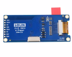Tri-Color ePaper 2.13 Shield for LOLIN D1 mini