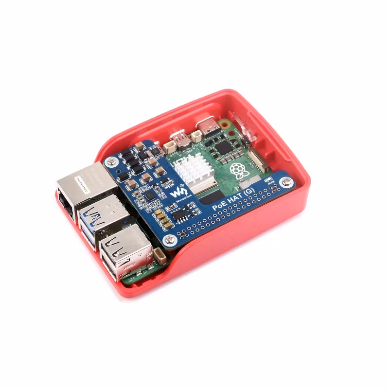 Power Over Ethernet HAT (G) For Raspberry Pi 5, 5V 5A Output