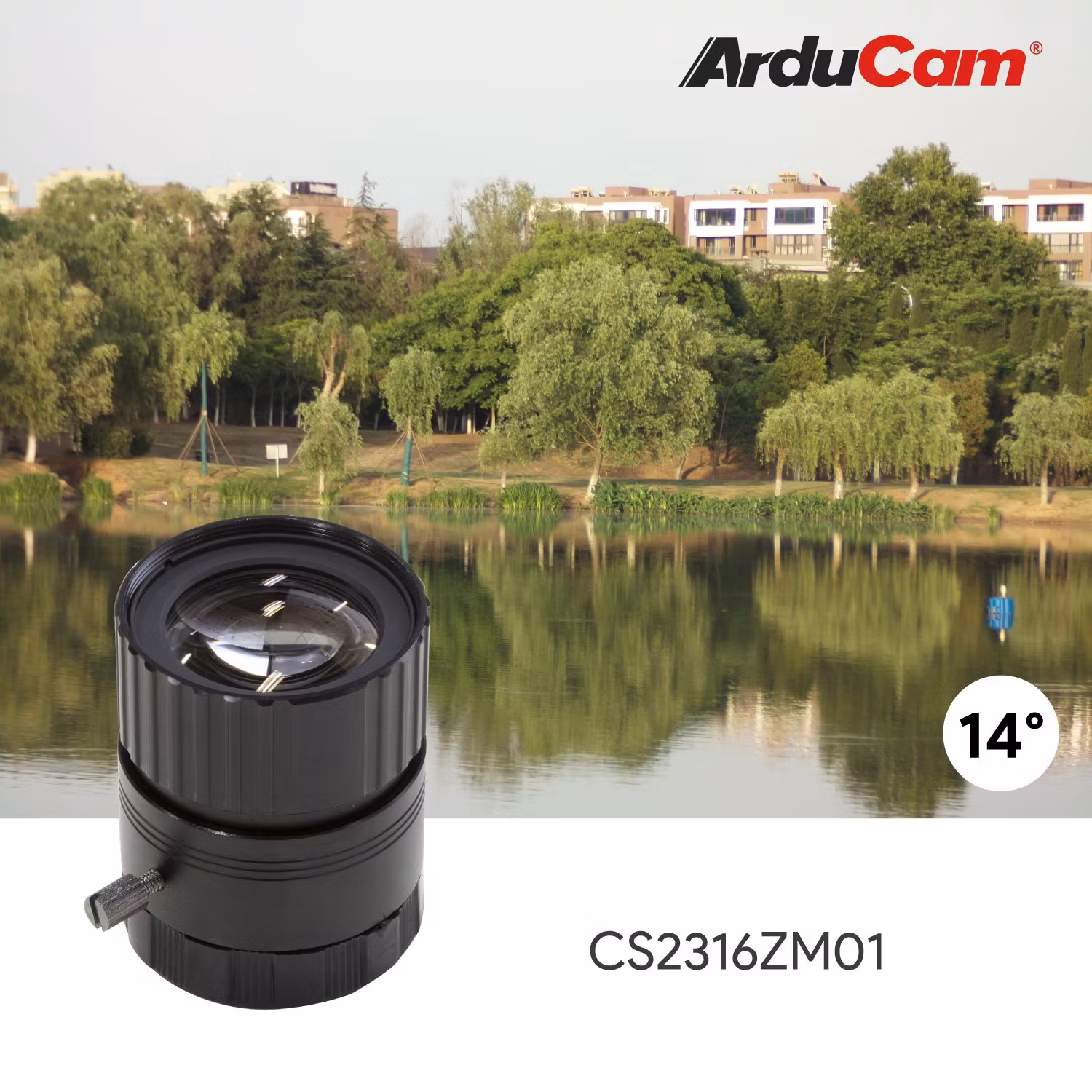 Arducam CS-Mount Lens Kit for Raspberry Pi HQ Camera (Type 1/2.3)