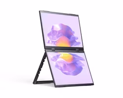 15.6" Dual-Screen Portable Monitor with 1080p, 100% sRGB, and Hi-Fi Speakers