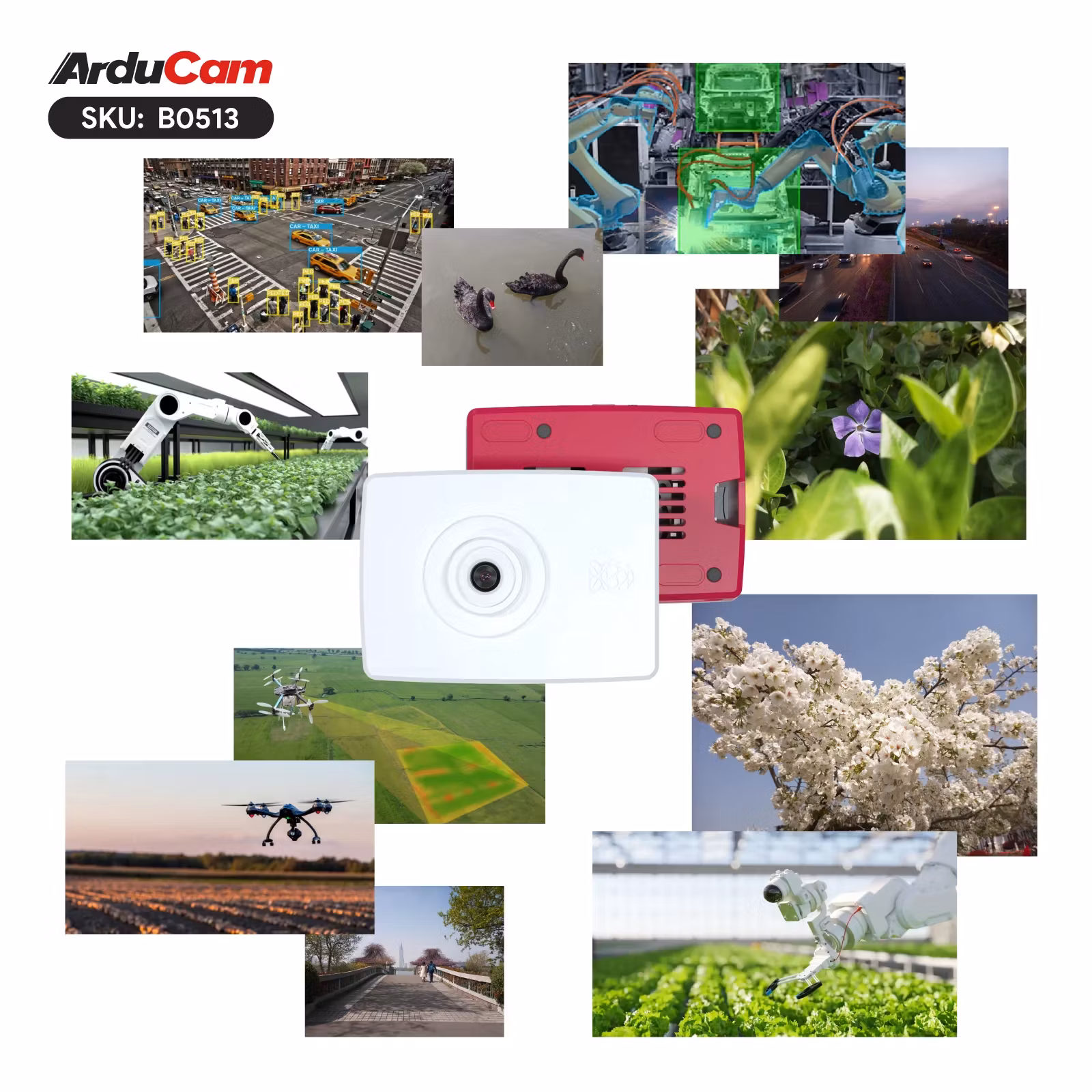 Arducam Pivistation 5 Hawkeye, 64MP PDAF All-in-one Raspberry Pi 5 Camera Kit