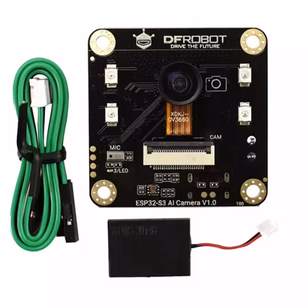 ESP32-S3 AI Camera Module (Edge Image Recognition, Night Vision, ChatGPT Voice Interaction)
