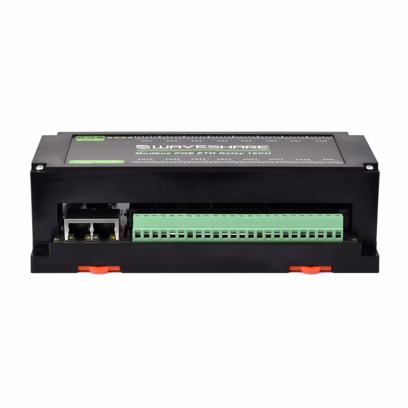 16-Ch Ethernet Relay Module | Modbus RTU/TCP | PoE Support