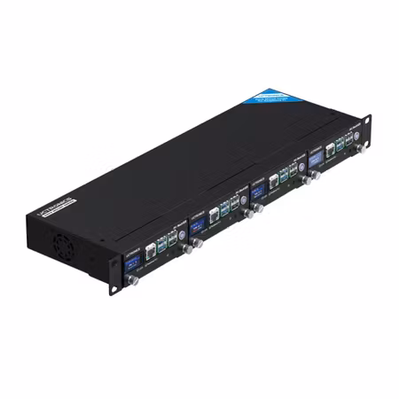 UCTRONICS Pi 5 Rack Pro, 1U Rack Mount with 4 × M.2 NVMe SSD Base, PCIe to NVMe, Safe Shutdown, 0.96" Color LCD Raspberry Pi 5 NVMe Rack