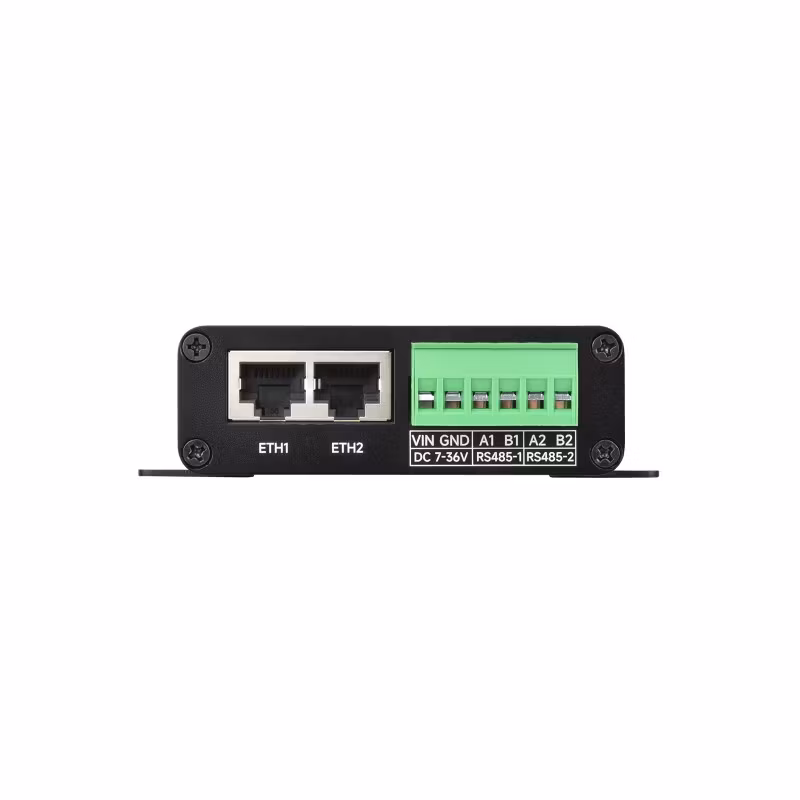 8-Channel RS485-to-Ethernet Serial Server | Independent Channels, Rail-Mount Industrial Isolated Module | PoE