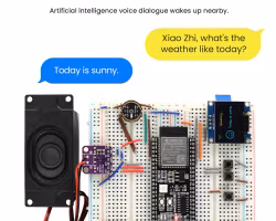 Keyestudio XIAO Zhi AI Chatbot Breadboard DIY Kit