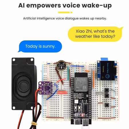 Keyestudio XIAO Zhi AI Chatbot Breadboard DIY Kit
