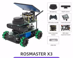 ROSMASTER X3 ROS2 Robot with Mecanum Wheel for Jetson Orin NANO SUPER/Orin NX SUPER/RaspberryPi 5