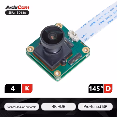 Arducam 4K HDR High Framerate MIPI Camera with onboard ISP for NVIDIA Jetson Orin Nano/NX